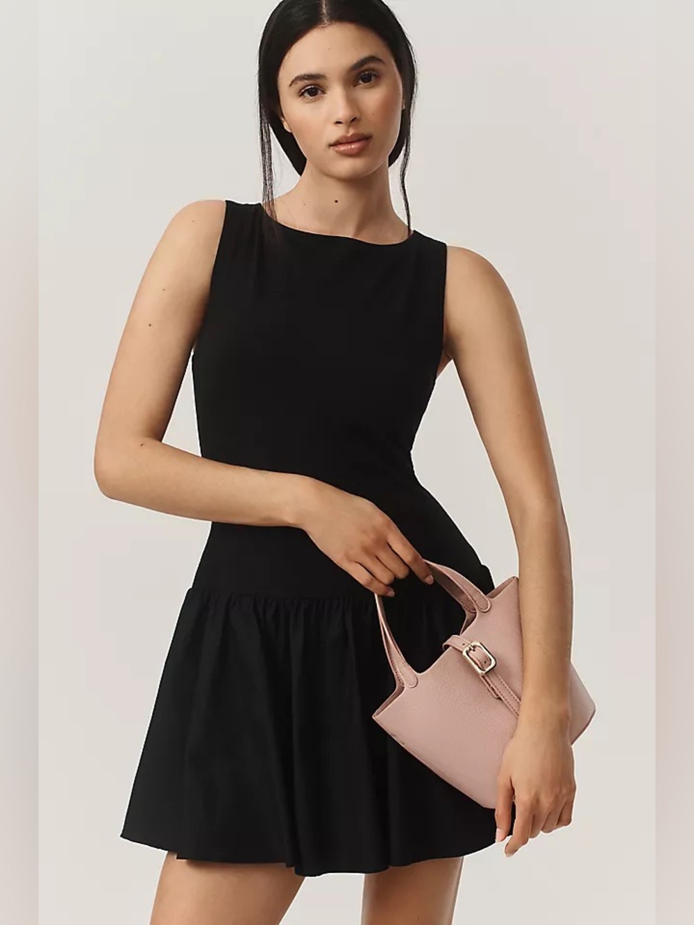 Reformation Defina Drop Waist Mini Dress